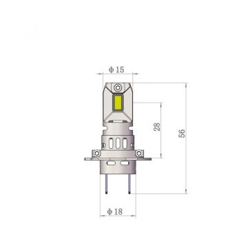 Λάμπες Led H7 M-Tech LSPROS7 12volt 42watt Smart Pro Series 6000k 2 Τεμάχια