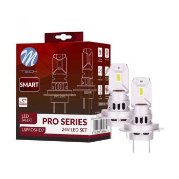 Λάμπες Led H7 M-Tech LSPROSHD7 24volt 46watt Smart Pro Series 6000k 2 Τεμάχια