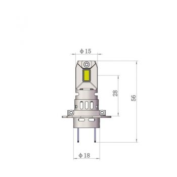 Λάμπες Led H7 M-Tech LSPROSHD7 24volt 46watt Smart Pro Series 6000k 2 Τεμάχια