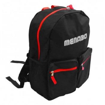 MENABO ΣΑΚΙΔΙΟ ΤΑΞΙΔΙΟΥ BACKPACK 20Lt 43x30x15 ΜΑΥΡΟ-ΚΟΚΚΙΝΟ MENABO