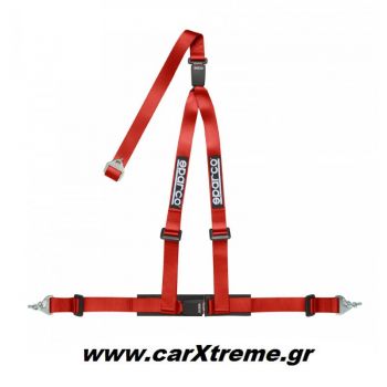 Sparco Ζώνη Ασφαλείας 3 Σημείων 04608DF1RS Κόκκινο
