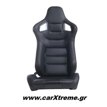 Αγωνιστικό Κάθισμα Αυτοκινήτου Δερματίνη 96x53x58cm