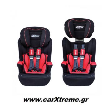 Παιδικό Κάθισμα Αυτοκινήτου Race Sport Isofix (Groups 1-2-3) Μαύρο/Κόκκινο RS123IF