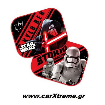 Ηλιοπροστασίες Αυτοκινήτου Πλαϊνές Star Wars First Order με Βεντούζες 2τεμ