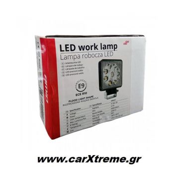 Προβολέας Εργασίας Working Lamp Flood 9LED 3030 9-36V 2160lm 6000K 110x110mm AWL07