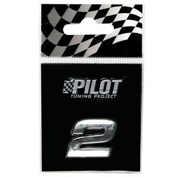 ΑΥΤΟΚΟΛΛΗΤΟ ΑΡΙΘΜΟΣ ΔΥΟ  3D TYPE-1 (2) 18mm