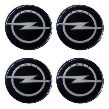 OPEL ΑΥΤΟΚΟΛΛΗΤΑ ΖΑΝΤΩΝ 5,5 cm ΜΑΥΡΟ/ΧΡΩΜΙΟ LOGO ΟΛΟΓΡΑΦΩΣ ΜΕ ΕΠΙΚΑΛΥΨΗ ΣΜΑΛΤΟΥ - 4 ΤΕΜ.