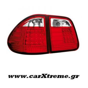 Φανάρι Πίσω Red Crystal Led Mercedes Benz W210 T Model 96-03