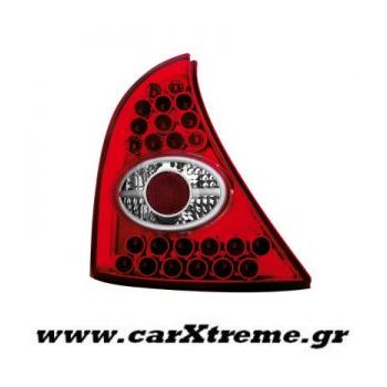 Φανάρι Πίσω Red Crystal Led Renault Clio II 98-01