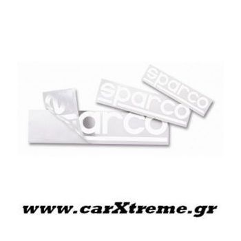 Αυτοκόλλητα σετ με Διάτρηση (15 τεμ) Λευκά 30cm Sparco