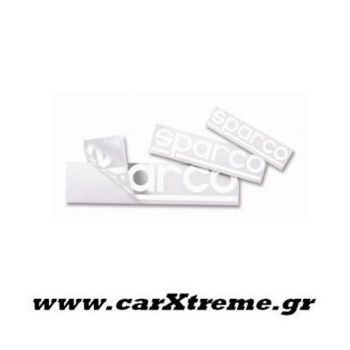 Αυτοκόλλητα σετ με Διάτρηση (20 τεμ) Λευκά 20cm Sparco