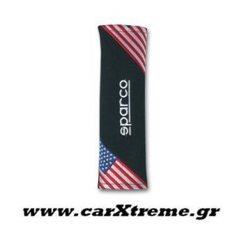 Μαξιλαράκι Ζώνης Ασφαλείας Bandiera Σημαία Αμερικής Sparco