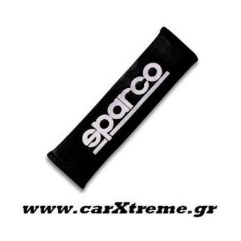 Μαξιλαράκι Ζώνης Ασφαλείας GT Λεπτό Μαύρο Sparco
