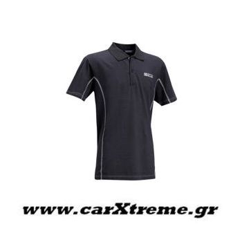 Μπλούζα Polo Μαύρη Sparco