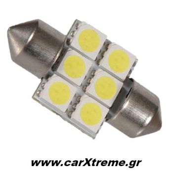 Λαμπάκια Σωληνωτά 6 SMD 31mm