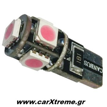 Λαμπάκια Τ10 CanBus 5 SMD