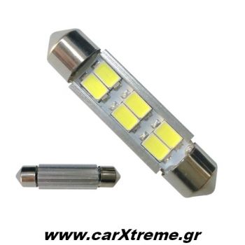 Σωληνωτό Λαμπάκι 6 SMD 39mm