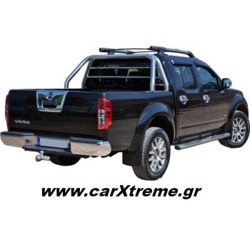 Roll-Bar Nissan D40 Δύο Σκελών Με Οριζόντια Σχάρα
