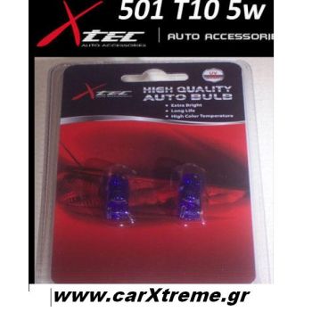 Λάμπες Τ10 w5w Glass Superwhite Xtec