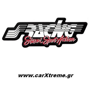 Αυτοκόλλητο Μαύρο-Κόκκινο Simoni Racing
