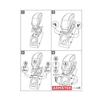 Βάση Κονσόλας Χειρόφρενου Αυτοκινήτου για Αlfa Romeo 147