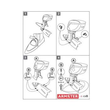 Βάση Κονσόλας Χειρόφρενου Αυτοκινήτου για Fiat Ρunto ΙΙ/Classic 2000-ΟΝ