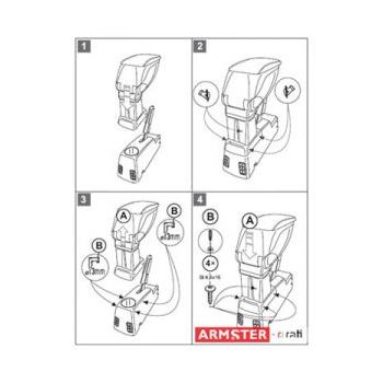 Βάση Κονσόλας Χειροφρένου Αυτοκινήτου για Citroen Βerlingo 2003