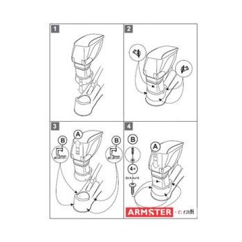 Βάση Κονσόλας Χειρόφρενου Αυτοκινήτου για Κia Ρicanto 2004