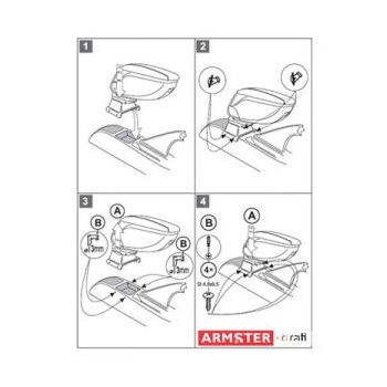 Βάση Κονσόλας Χειρόφρενου Αυτοκινήτου για Seat Τoledo/Leon '99-'05