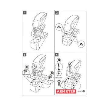 Βάση Κονσόλας Χειρόφρενου Αυτοκινήτου για Suzuki Jimny
