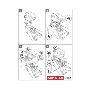 Βάση Κονσόλας Χειρόφρενου Αυτοκινήτου για Ford Connect 2002+