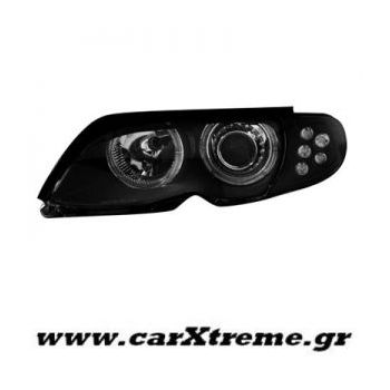 Φανάρι Εμπρός Μαύρο BMW E46 Limousine 4D 01-03