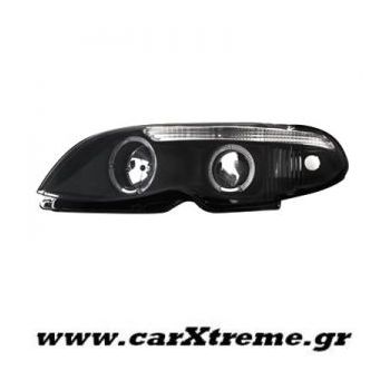 Φανάρι Εμπρός Μαύρο Led BMW E46 4D 01-04