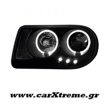 Φανάρι Εμπρός Μαύρο Chrysler 300C 04-08