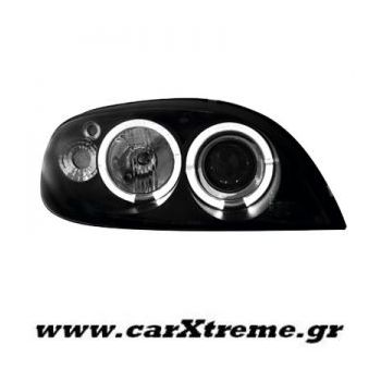 Φανάρι Εμπρός Μαύρο Citroen Saxo 00-04