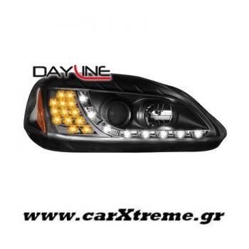 Φανάρι Εμπρός Μαύρο Honda Civic 2+5D 99-02