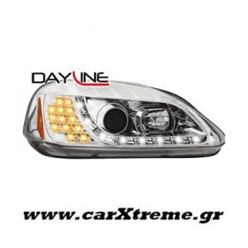 Φανάρι Εμπρός Chrome Honda Civic 2+5D 99-02