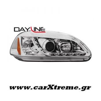 Φανάρι Εμπρός Chrome Honda Civic 2+5D 96-98