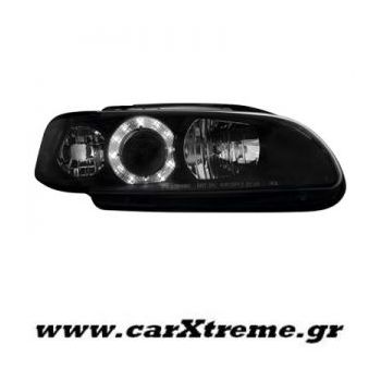 Φανάρι Εμπρός Μαύρο Honda Civic 2 3T 91-95