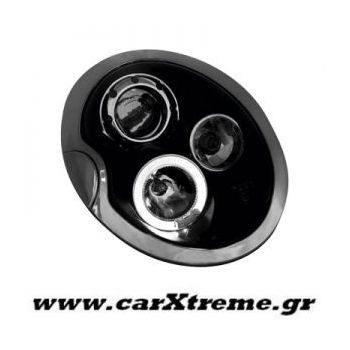 Φανάρι Εμπρός Μαύρο Mini Cooper S 02-04