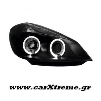 Φανάρι Εμπρός Μαύρο Renault Clio III 05+