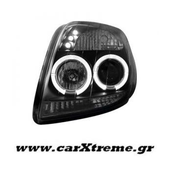 Φανάρι Εμπρός Μαύρο Toyota Yaris 06+