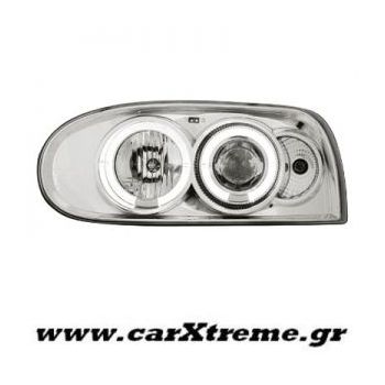 Φανάρι Εμπρός Angel Eyes Chrome VW Golf III 92-98