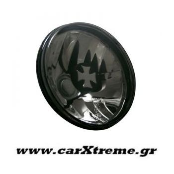 Φανάρι Εμπρός VW Golf I Iron Cross Cap Lens Black-Chrome