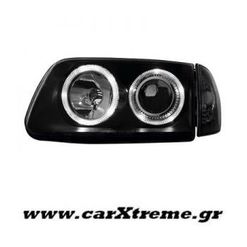Φανάρι Εμπρός Mαύρο VW Polo 6N2 99-01