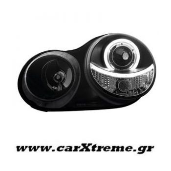 Φανάρι Εμπρός Μαύρο VW Polo 9N 02-04