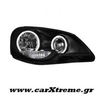 Φανάρι Εμπρός Μαύρο VW Polo 9N2 05-09