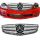 Μάσκα Για Mercedes-Benz C-Class W204 07-14 Amg C63 Look Με 2 Γρίλιες Μαύρο/Χρώμιο 1 Τεμάχιο