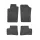 Πατάκια Λάστιχο Peugeot 206 1998-2012 4τμχ Frogum