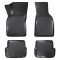 Πατάκια Σκαφάκια 3D Από Λάστιχο TPE Για Audi A4 B6 2001-2004 / A4 B7 2004-2007 Rizline 4 Τεμάχια Μαύρα